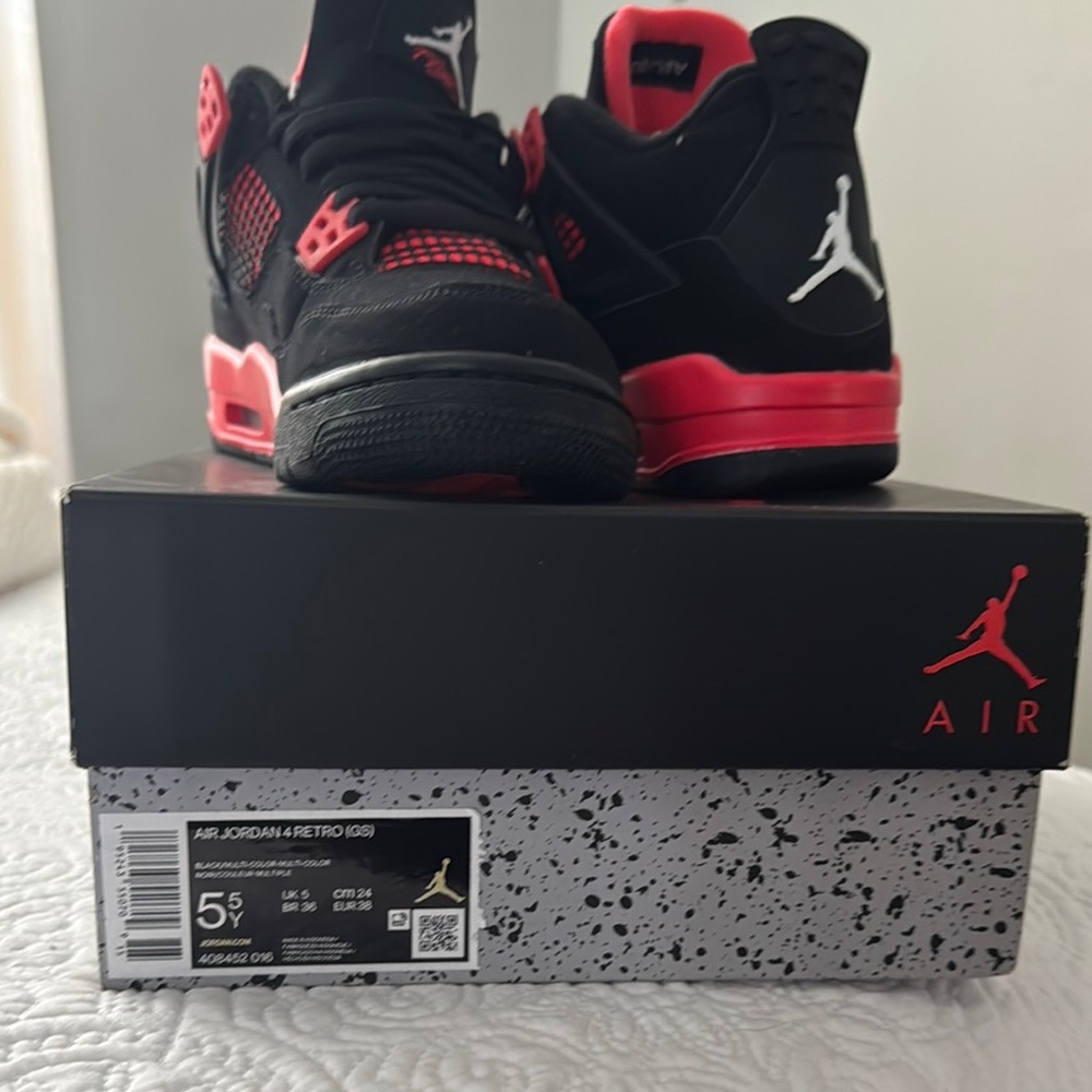 Black and Red Athletic Sneakers - Picture 3 of 3